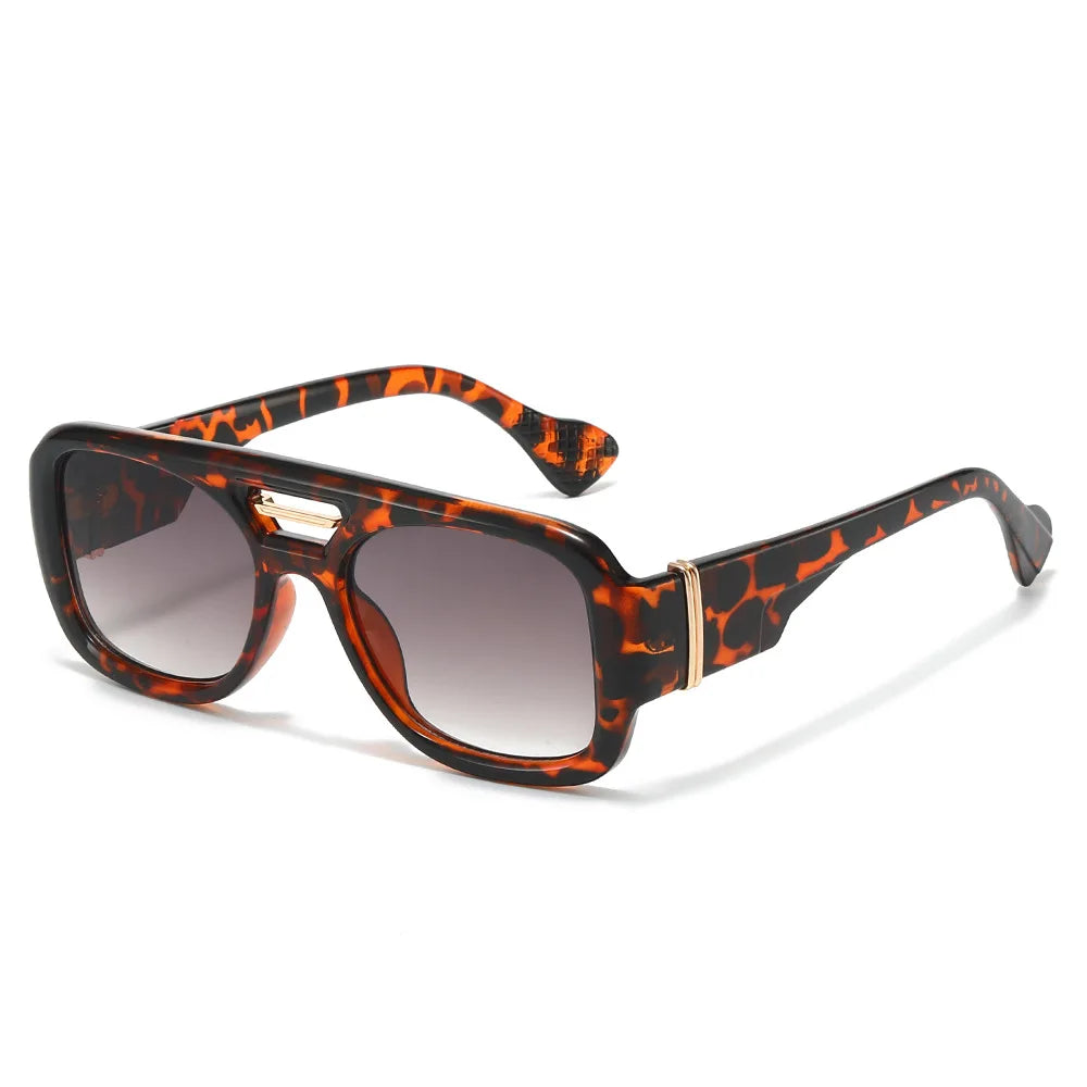 JNPCXI Fashion Square Sunglasses Women Fashion Brand Design Retro Blue Gradient Shades UV400 Men Punk Sun Glasses