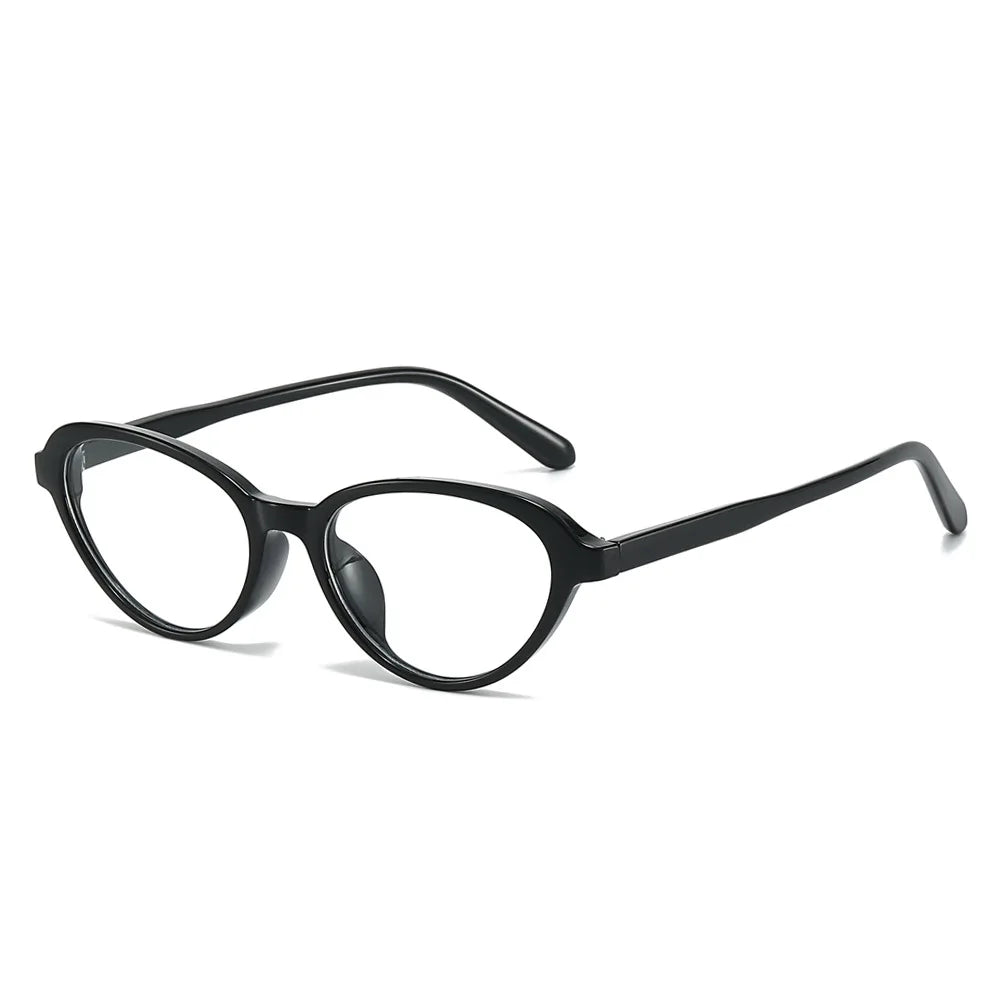 JNPCXI Fashion Cat Eye Sunglasses Women Tea Green Shades UV400 Retro Men Clear Lens Frame