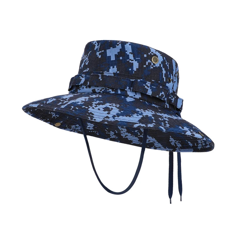 New spring and summer outdoor fisherman hats for men. Fishing andmountaineeringtacticalhatswithcamouflagelargebrims,brea