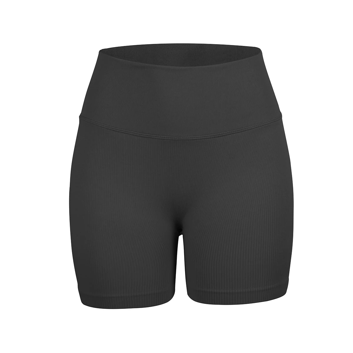 Women's seamless high-waisted yoga shorts that flatten the stomach and lift the buttocks; perfect for workouts and running