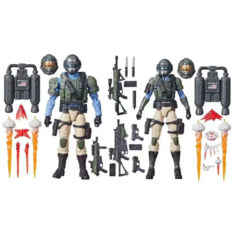 Original Hasbro G.I. Joe Classified Series 95 Steel Corps Troopers Anime Figures Toys Collection Models