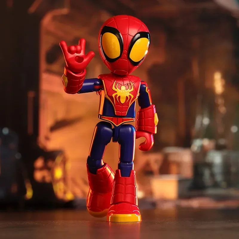 Marvel Spiderman Spidey and His Amazing Friends Miles Gwen Octopus Doctor Hulk Building Blocks Action Figure Model Toy Gift