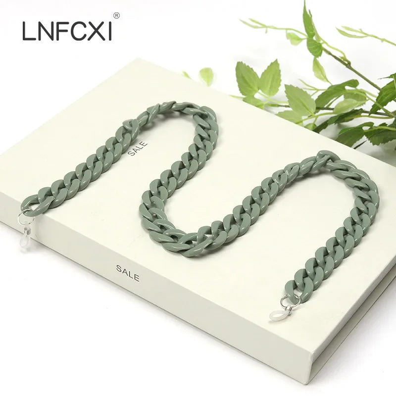 JNPCXI Fashion Acrylic Sunglasses Chains Lanyard Women Men Anti-slip Reading Glasses Chain Cord Neck Strap Rope Fast Shipping
