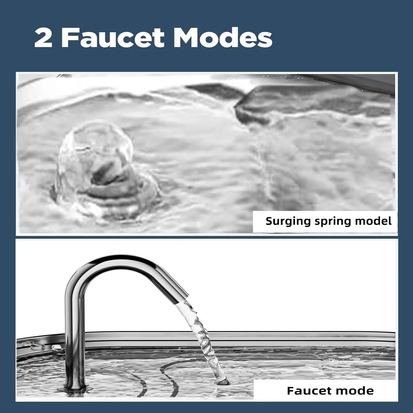 3.5L large pet water dispenser stainless steel cat water fountain w/LED Lighting