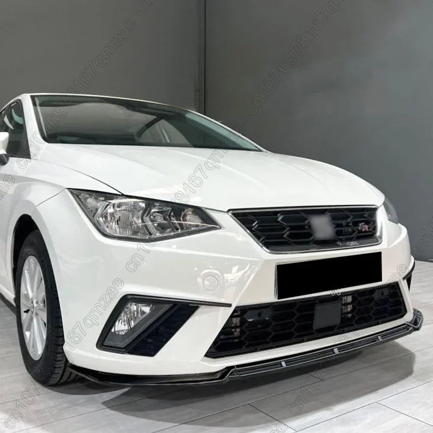 For Seat Ibiza MK5 Standard/FR 2018-2023 Front Bumper Lip Splitter Diffuser Body Kit Spoiler Bumper Guard Protector Accessories