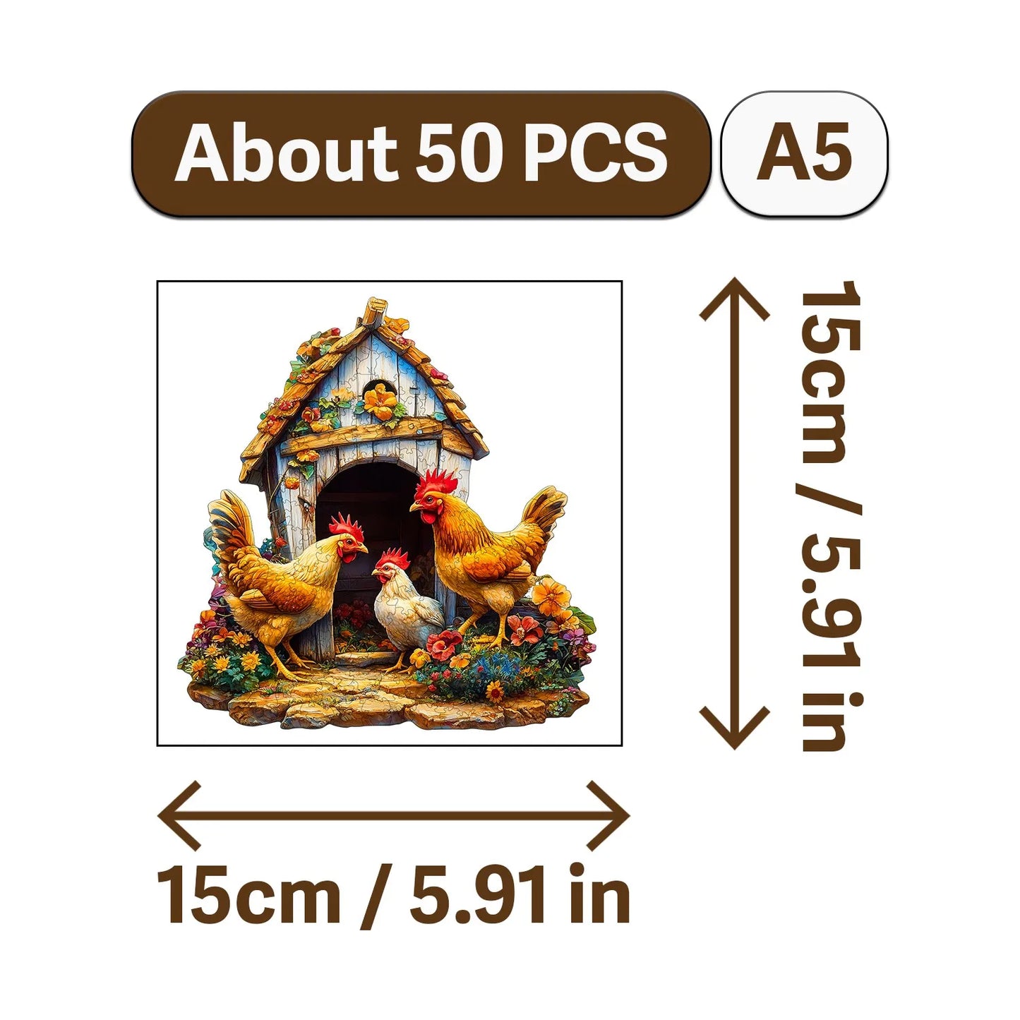 Autumn Scenery Wooden Jigsaw Puzzle Art Style Wooden Decor Painting Christmas and Halloween Gift Toy for Teen and Kid
