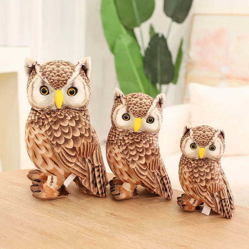 Simulation Owl Plush Toys Soft Stuffed Lifelike Pelicans Doll Pretty Desktop Pigeon Pets Funny Children Props Birthday Gift