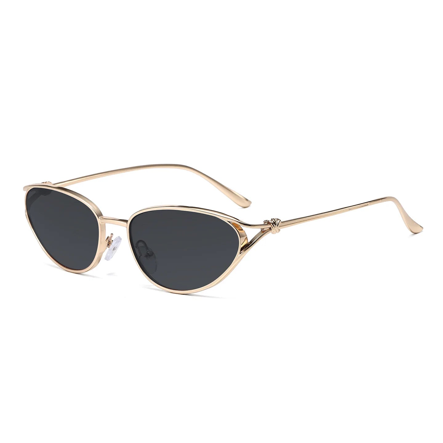JNPCXI New Retro Metal Cat Eye Sunglasses Women Fashion Gradient Shades UV400