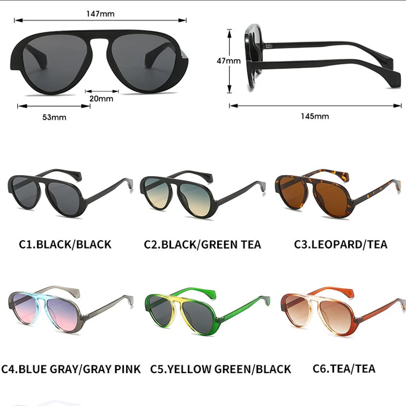 JNPCXI New Retro Round Sunglasses Women Fashion Brand Design Gradient Shades UV400 Men Punk Sun Glasses