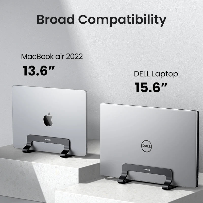 Vertical Laptop Stand MacBook Pro Aluminum Portable Notebook Tablet Phone Stand