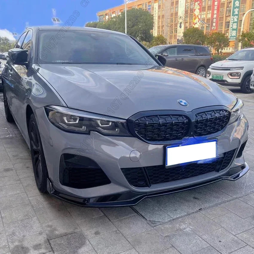 For BMW 3 Series G20 G21 G28 2019-2022 Front Bumper Hood Kidney Grill Racing Grilles Replacement Black Diamond Meteor Style