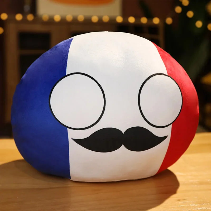 Country Ball Toys Plush Polandball Hand Warmer Pillow Countryball USSR USA FRANCE RUSSIA UK JAPAN GERMANY ITALY Decor