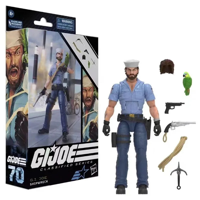 Original Hasbro G.I. Joe Classified Series 70 Shipwreck with Polly Action Figure Collection Toys Ornaments