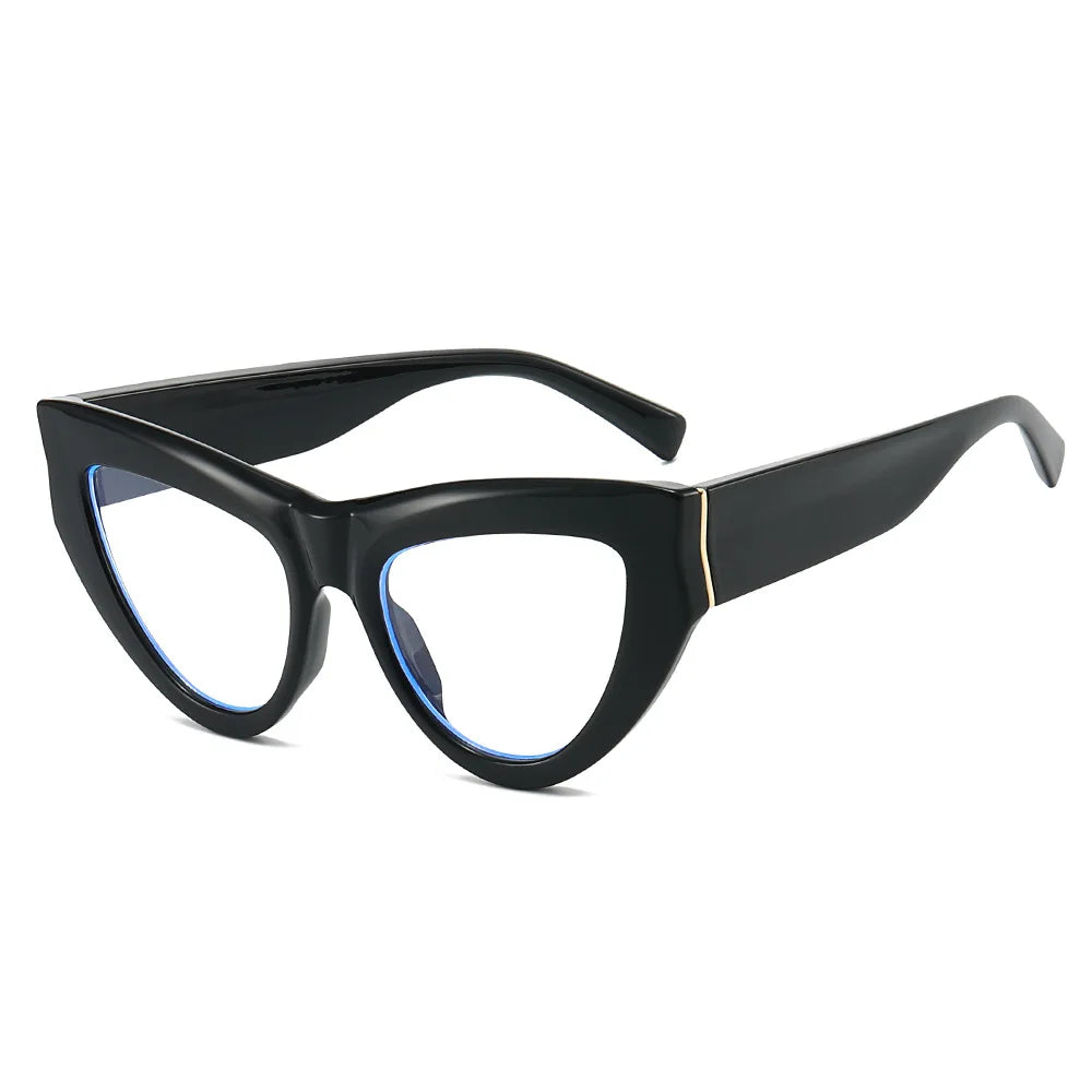 JNPCXI New Cat Eye Colorful Women Glasses Frame Fashion Purple Leopard Clear Anti Blue Light Eyewear Men Optical Frame