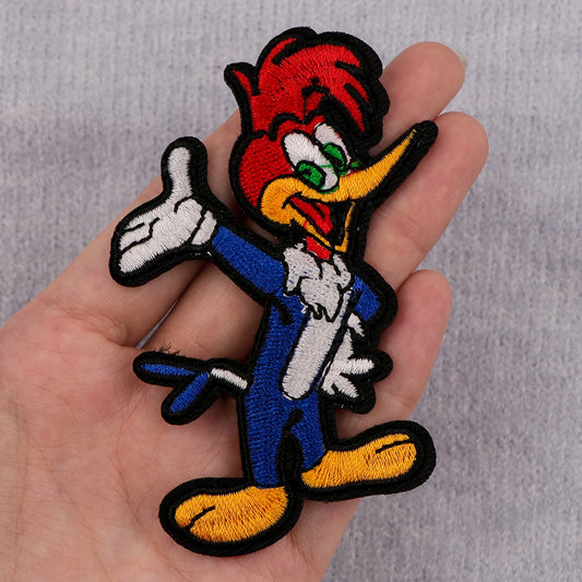 Cartoon Character Embroidery Patch Funny Bird Iron On Patches For Clothing Thermoadhesive Patches On Clothes DIY Sew Badges