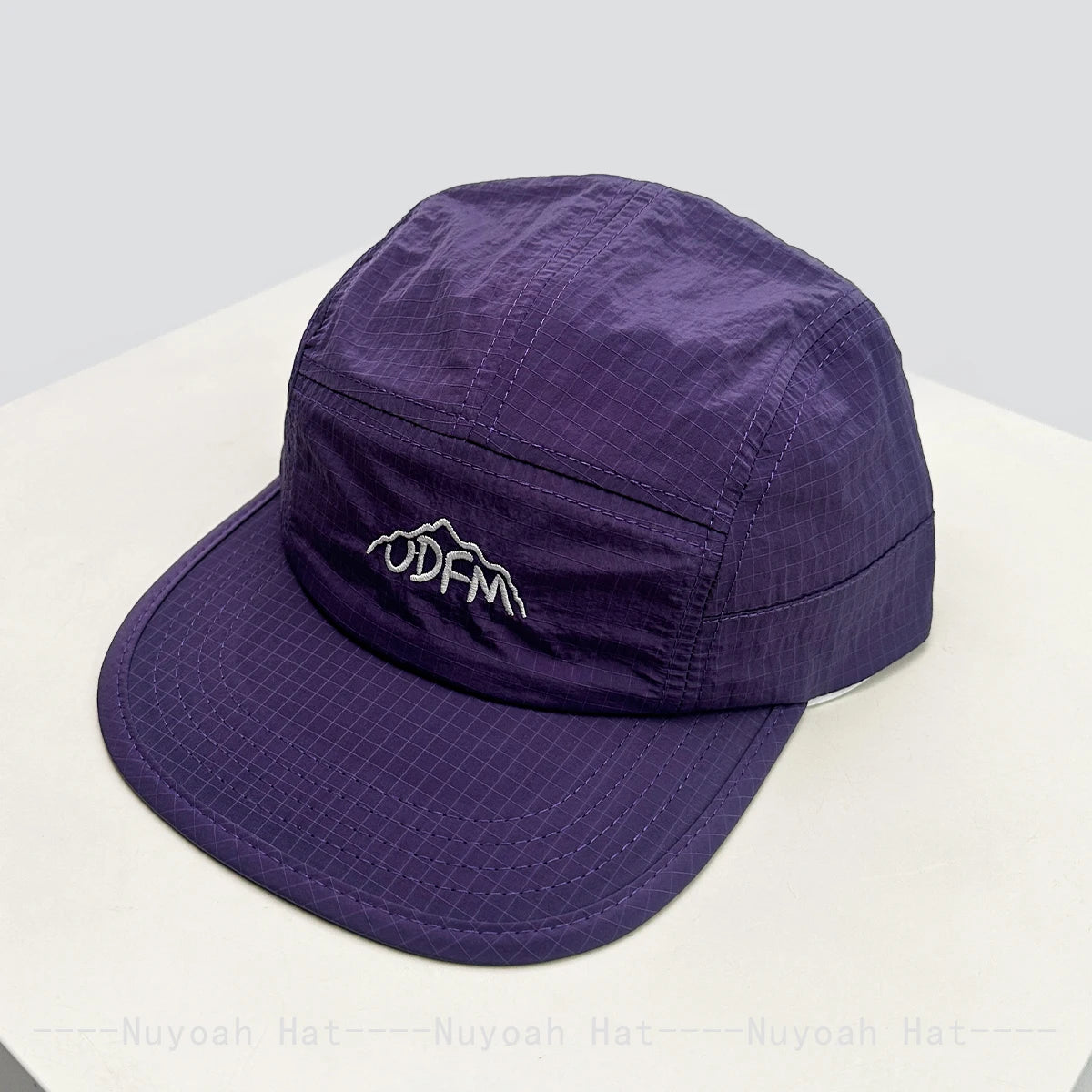 New Men Women Quick Drying Plaid Embroidered Letters Baseball Hats Sunshade Flat Eave Breathable Outdoor Peaked Caps Versatile