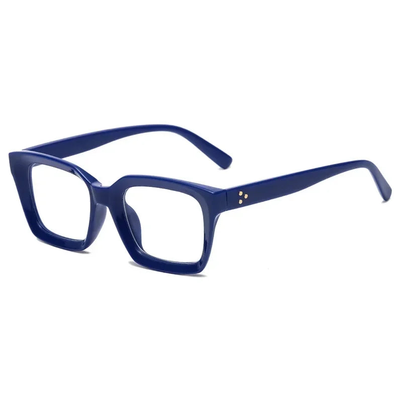 JNPCXI New 0~+ 3.5 Fashion Square Clear Glasses Women Anti-blue Eyeglasses Optical Computer Spectacles Reading Glasses