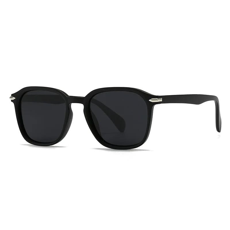 JNPCXI New Square Men Sunglasses Fashion Shades UV400 Retro Rivets Women Luxury Black Yellow Sun Glasses