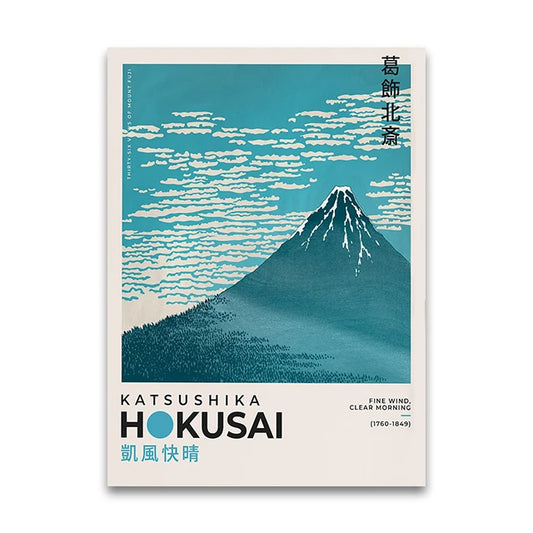 Japan Print Canvas Wall Art Poster Hokusai Great Wave Kanagawa Decor Unframed 4