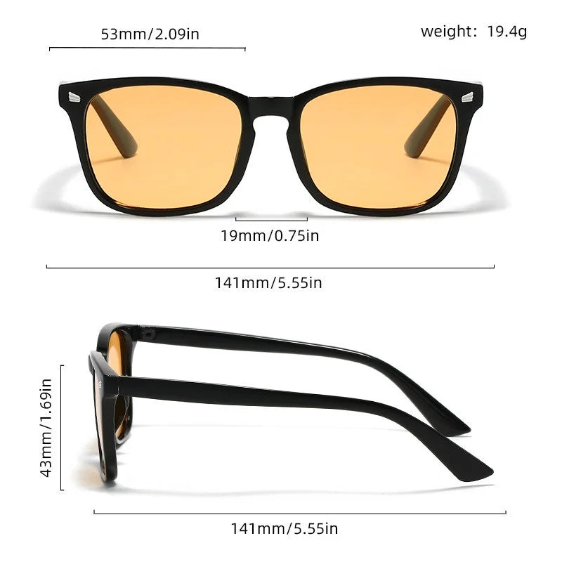 Unisex Retro Large Frame Sunglasses UV Protection Fashionable Street Photography Slimming Effect Trendy Sunglasses