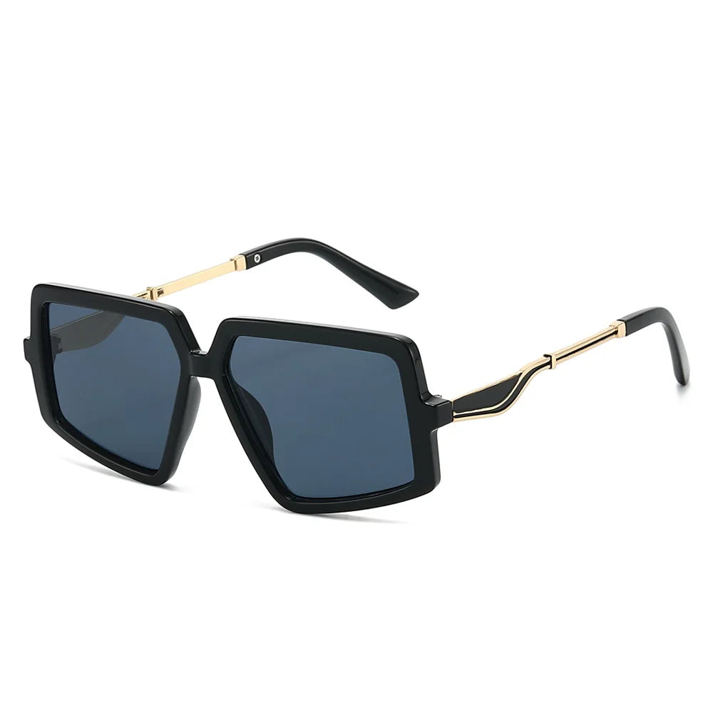 JNPCXI New 2026 Square Sunglasses Women Fashion Gradient UV400 Retro Rivets Candy Color Trending Men Sun Glasses