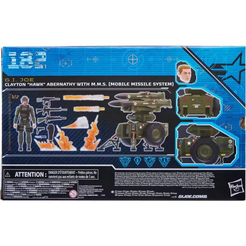 Original Hasbro G.I. Joe Classified Series 182 Clayton Hawk Abernathy with M.M.S. Mobile Missile System Anime Figure Toy Model