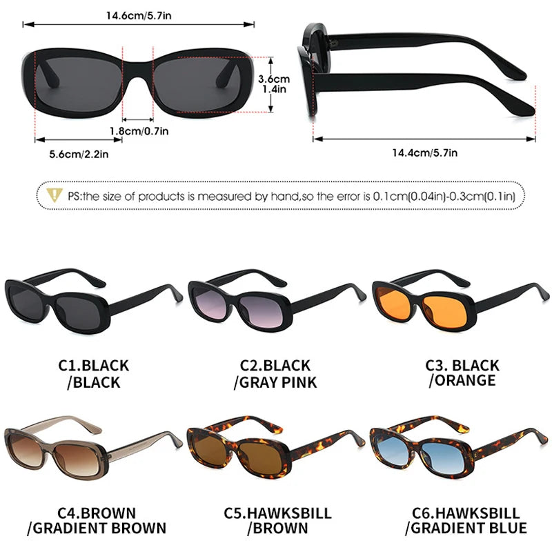 JNPCXI Fashion Small Frame Oval Sunglasses Classic Men's Vintage Sun Glasses Women Outdoor Leisure Eyewear UV400 Oculos De Sol