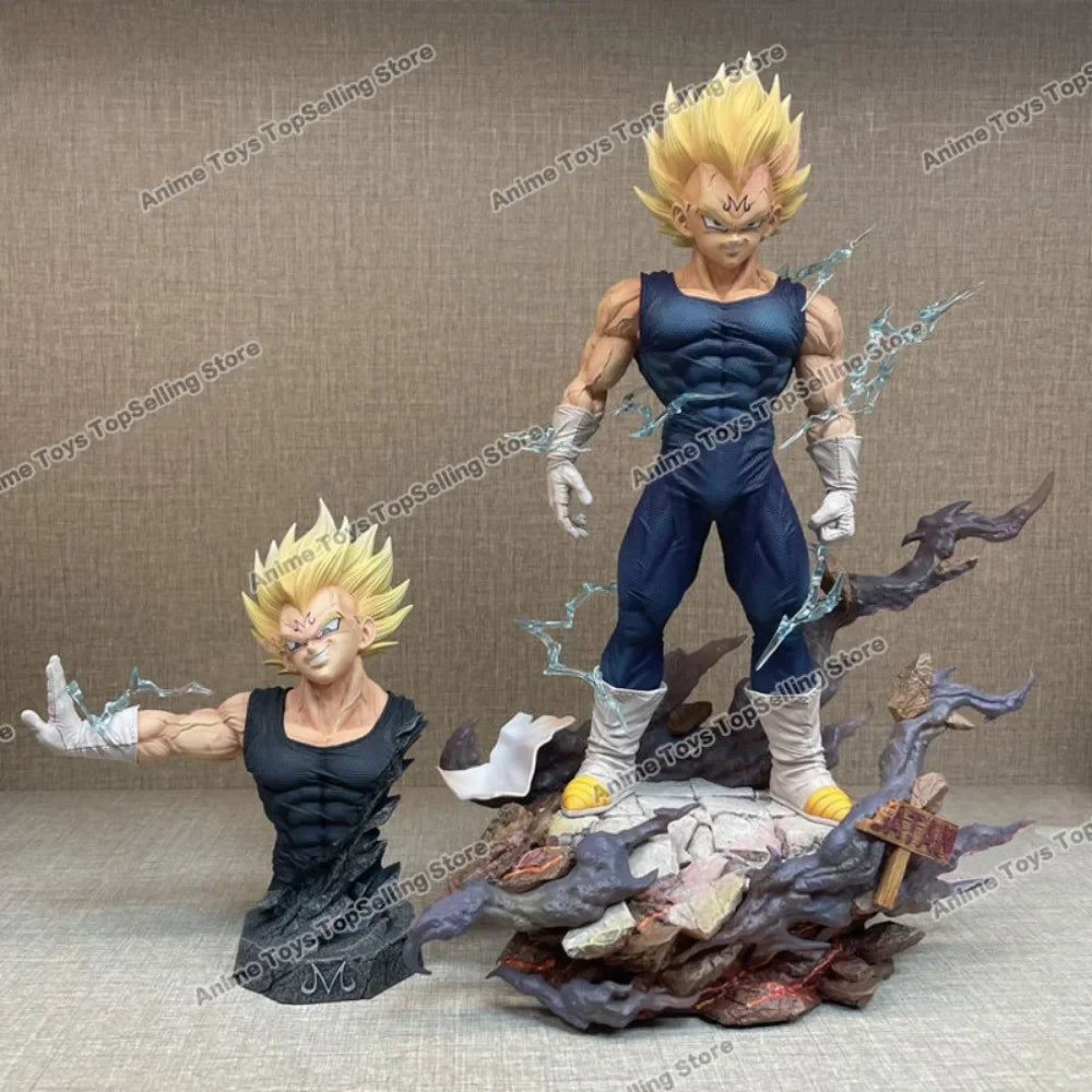 33cm Anime Dragon Ball Z Majin Vegeta, Replaceable hand, head, PVC Action Figure