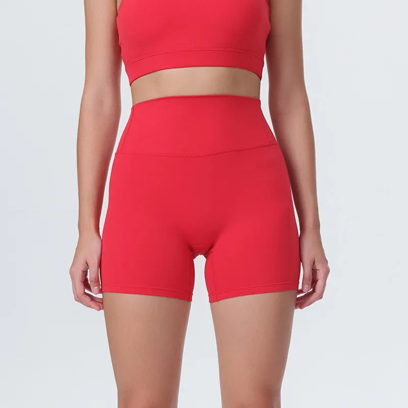 DIA FIT JOY New Naked feel tight fitting pants cycling yoga pants high waisted and hip lifting sports shorts fitness pants