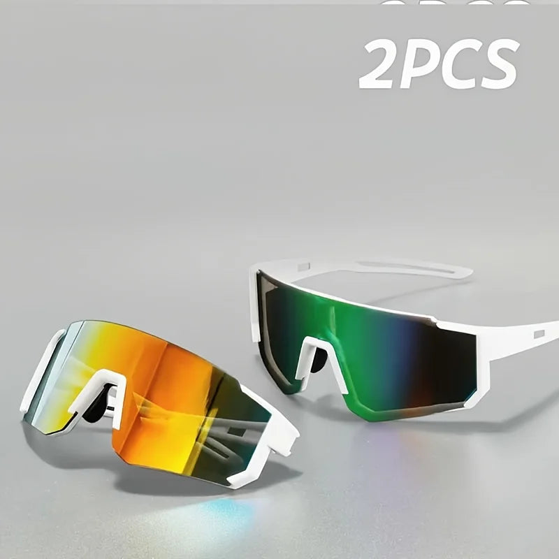 2pcs European and American Style Unique Fashion Glasses Suitable for Various Styles Unisex Eyewear