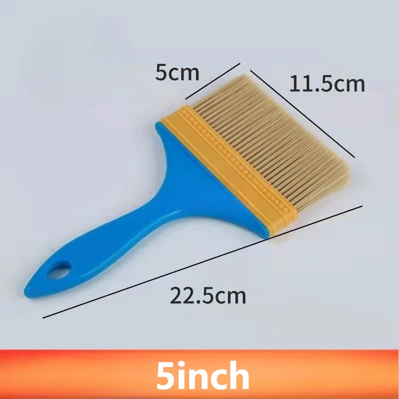 5pcs Paint Brushes with Handles - Durable Plastic Bristles, for Smooth Application, Wall Painting Tools, Paint Brushes for Walls