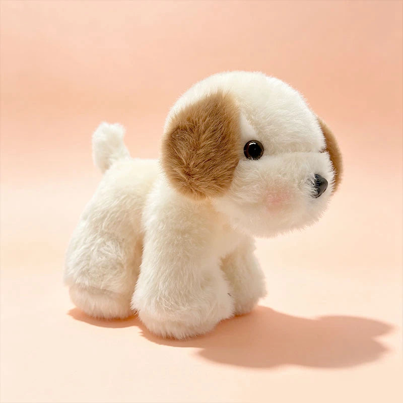 Cute Birthday Gift Pet Dog Plush Toys Cute Fluffy Corgi Schnauzer Shiba Inu Poodle Bulldog Hunting Dog Doll Office Desktop Decor