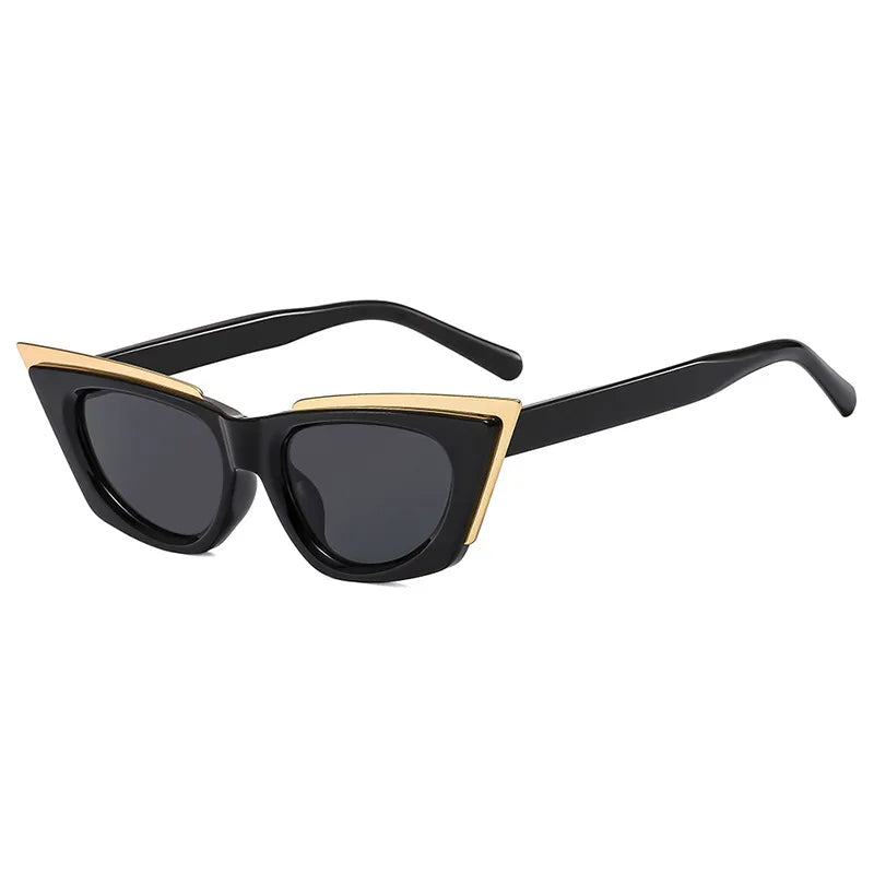 JNPCXI New Cat Eye Women Sunglasses Fashion Brand Designer Shades UV400 Trending Men Yellow Sun Glasses