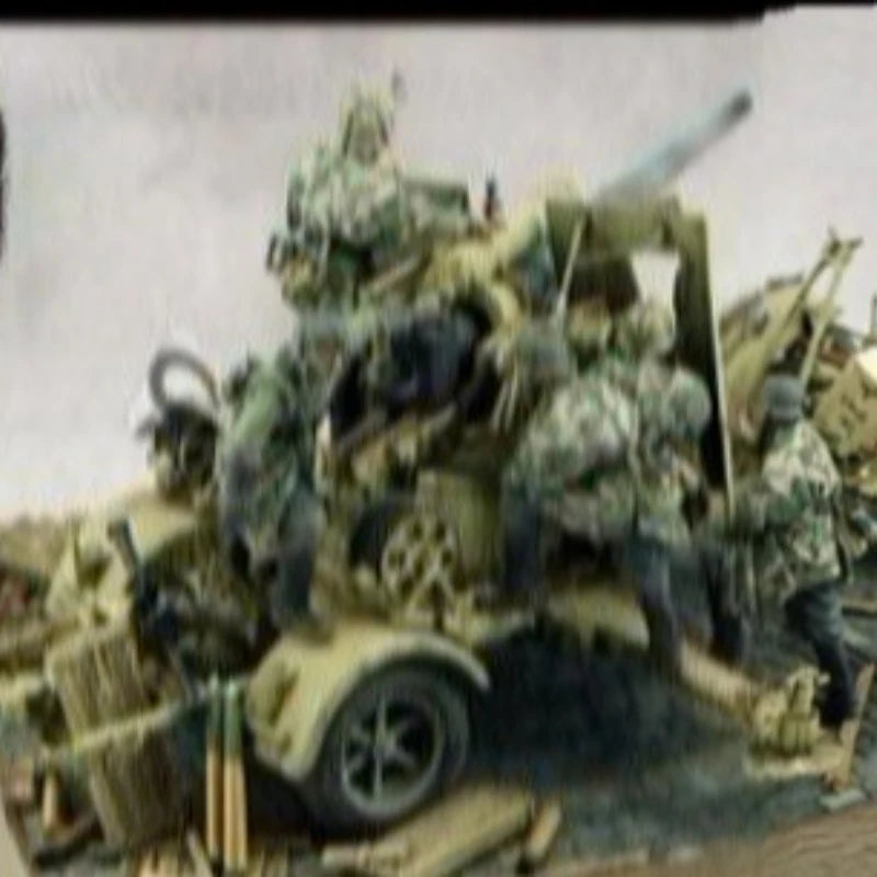 High Quality 1:35 Die-casting Resin Model Kit for 5 Soldiers Without Painting (excluding Vehicles)