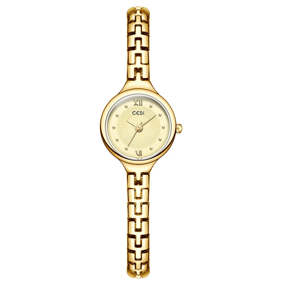 GEDI Women's Watch Luxury Women Bracelet Quartz Watches Ladies Small Wristwatches Vintage Watches for Woman Girlfriend