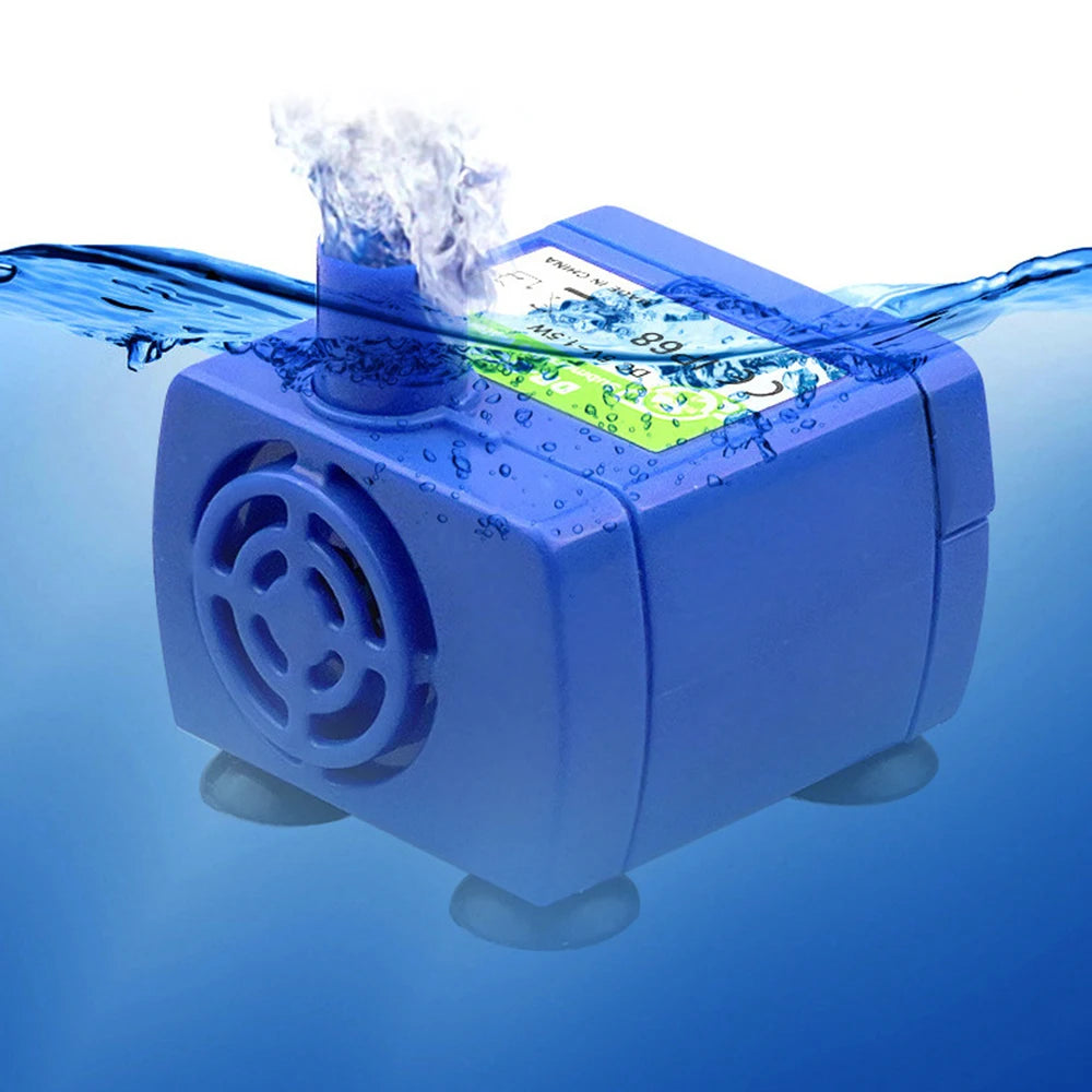 DC 5V 160L/H 1.5W Mini Submersible Pump USB Ultra-Quiet Pet Water Dispense