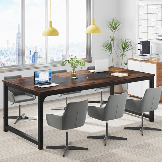 Tribesigns Modern Computer Desk 70.8" Large Executive Office Desk Study Writing