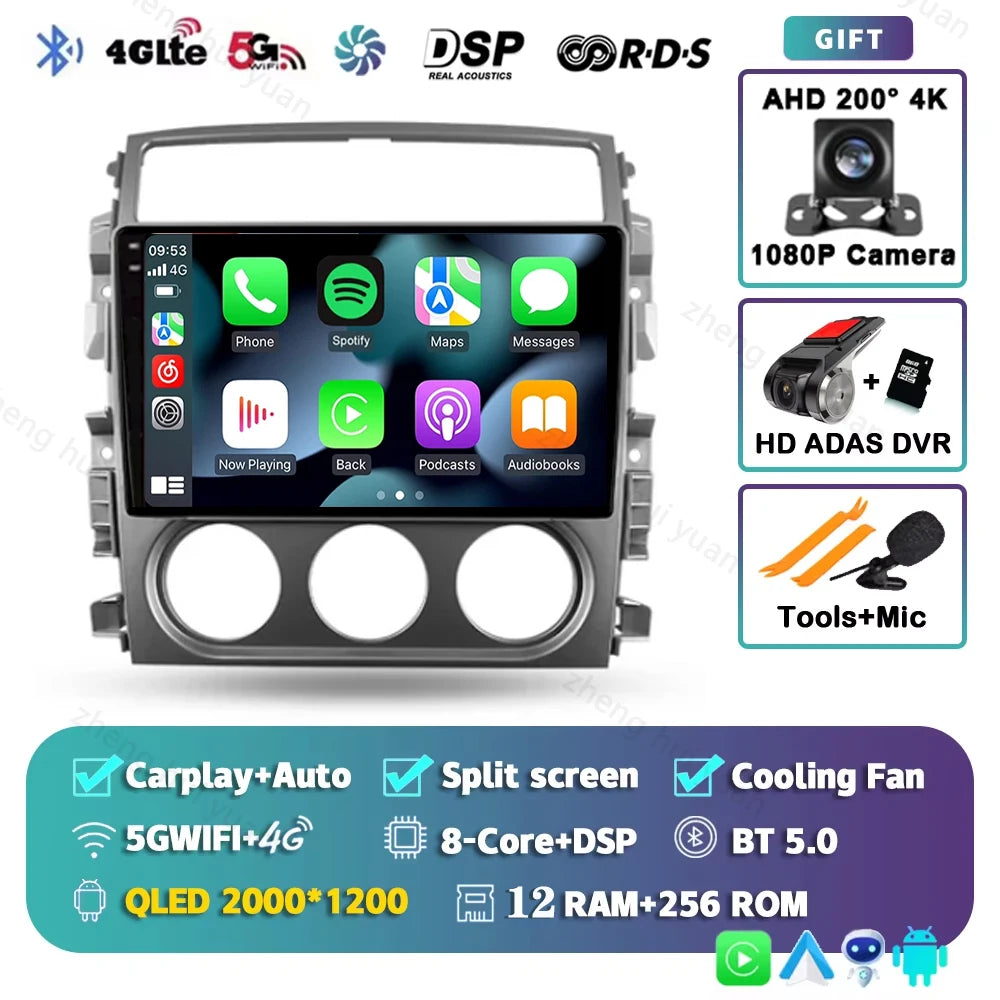 CarPlay Auto Android 15 For Suzuki Liana 1 2004 - 2008 Car Radio Multimedia navigation video DVD Autoradio Stereo 2din 4G+BT GPS
