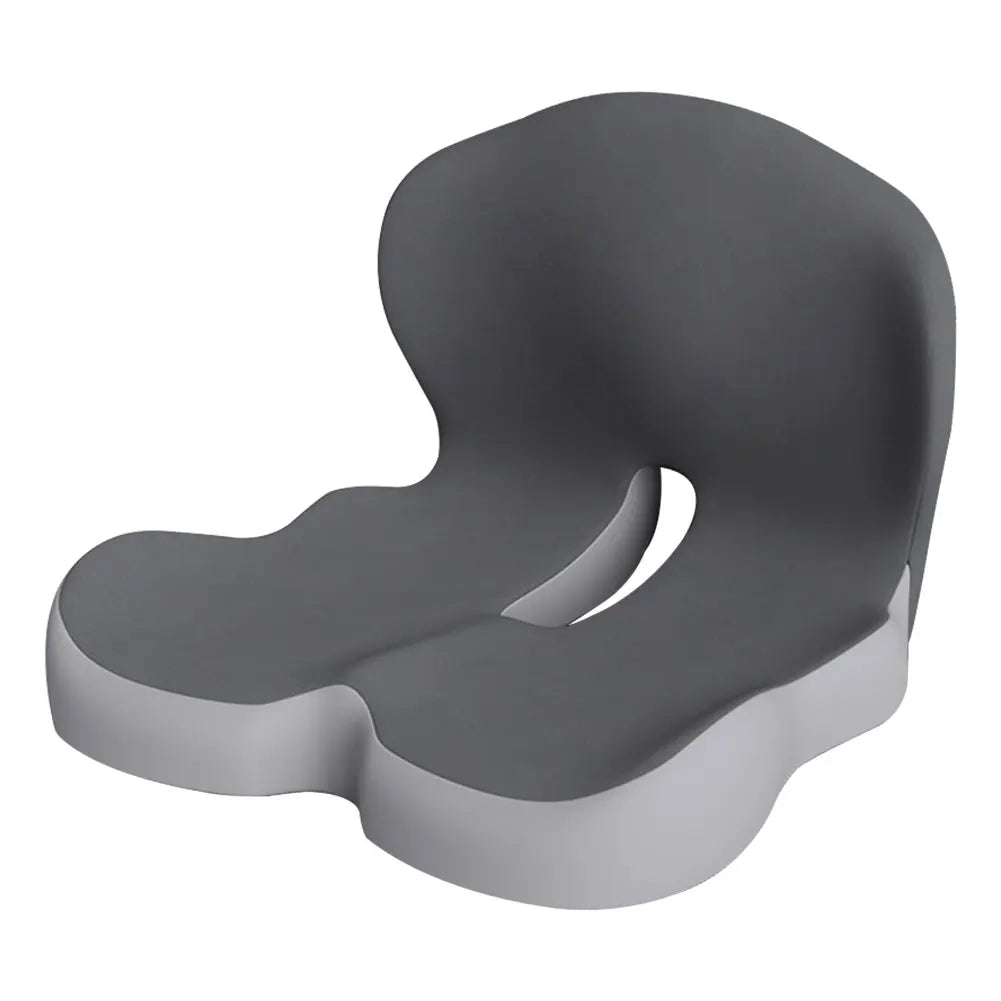 Grey3 Memory Foam L-Shaped Work Office Chair Cushion Lumbar Support Car Seat