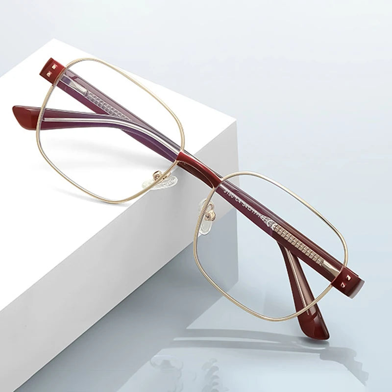 JNPCXI New Fashionable Oval Design Anti-Blue Light Eyewear Customizable for Women Myopia Prescritption Computer Eyewear