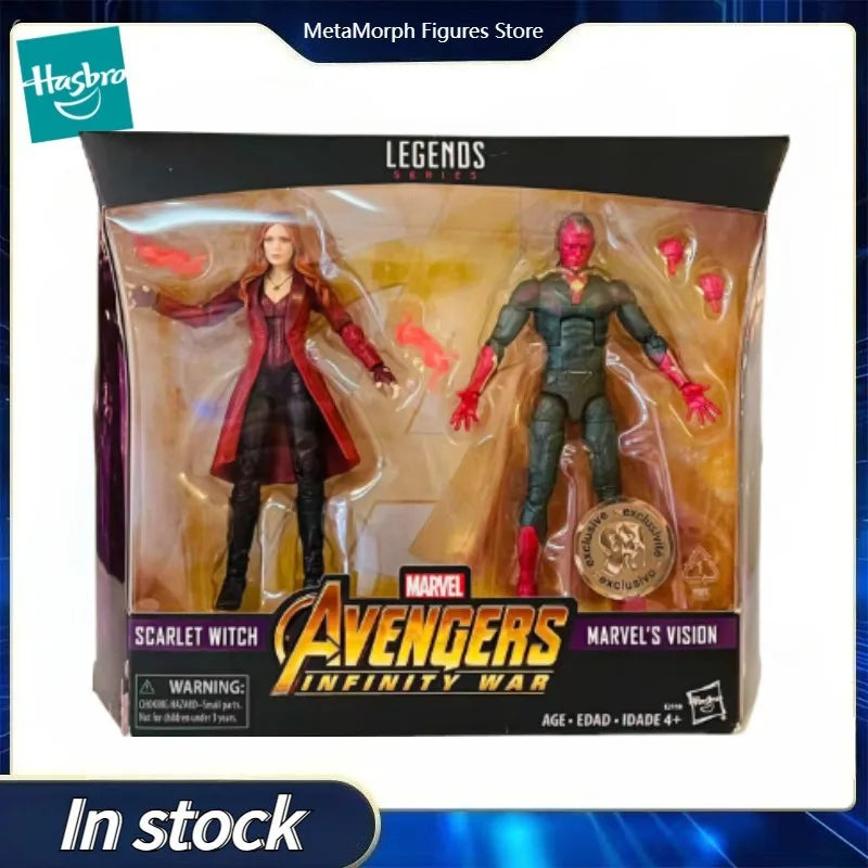 Original Hasbro Marvel Legends Series Avengers Infinity War SCARLET WITCH MARVEL'S VISION Anime Figure Toy Collection Model