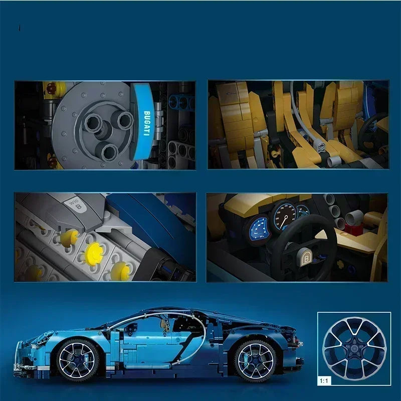 3599Pcs Compatible 42083 Super Sports Racing Car Building Blocks Bricks