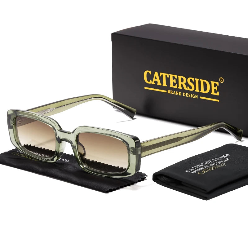 CATERSIDE Punk Sunglasses Men Classic Polygon Design Sun Glasses Woman Party Outdoor Travel Beach Ideal Choice for Gifts