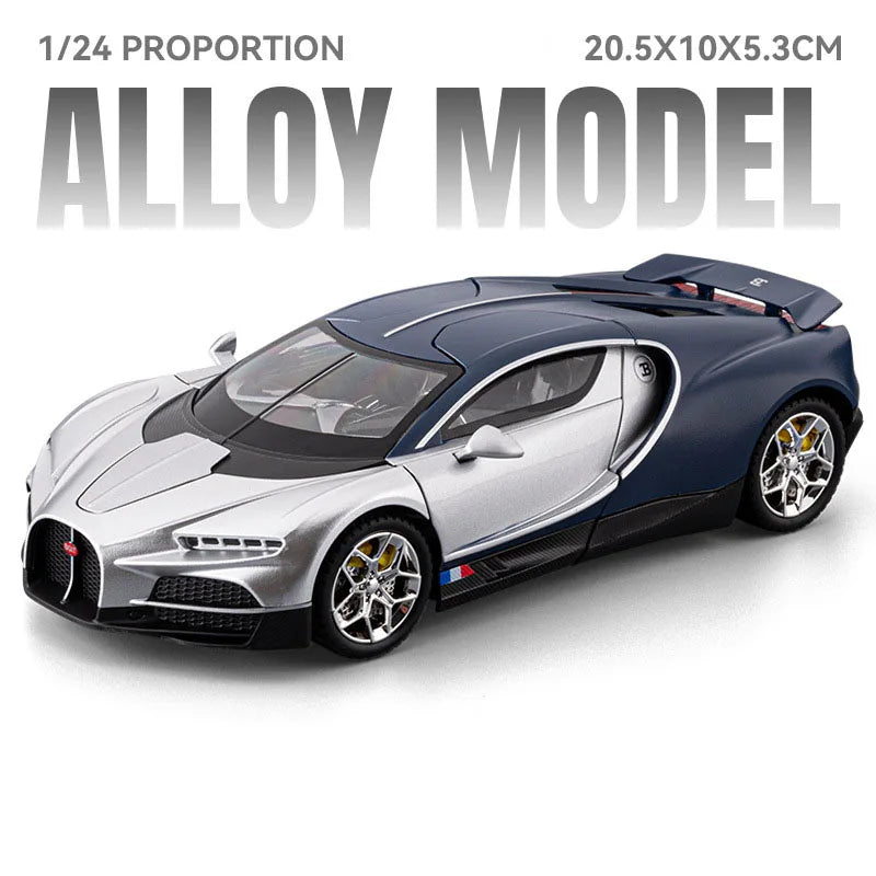 1:24 Scale Tourbillon Revuelto Diecast Model Toys Cars Doors Opened Sound Light Pull Back Miniature Models Kids Birthday Present