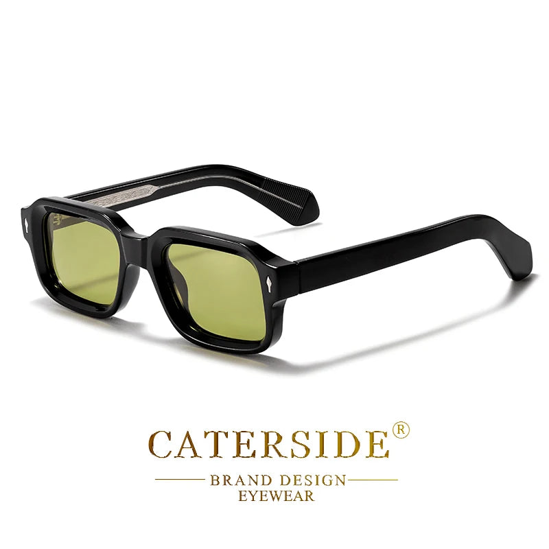 CATERSIDE Fashion Simple Men Sunglasses Roughly Framed Design Sun Glasses Women Outdoor Party Vacation Travel Driving Eyeglasses