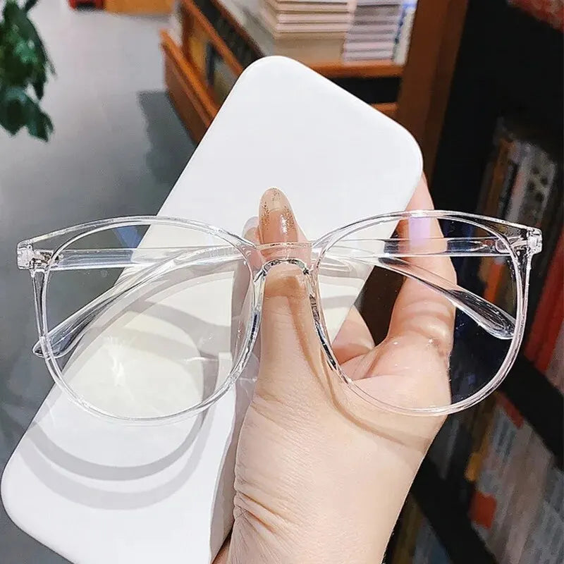 Anti Radiation Glasses for Women Retro Round Glasses Frame Anti Blue Light Eyeglasses