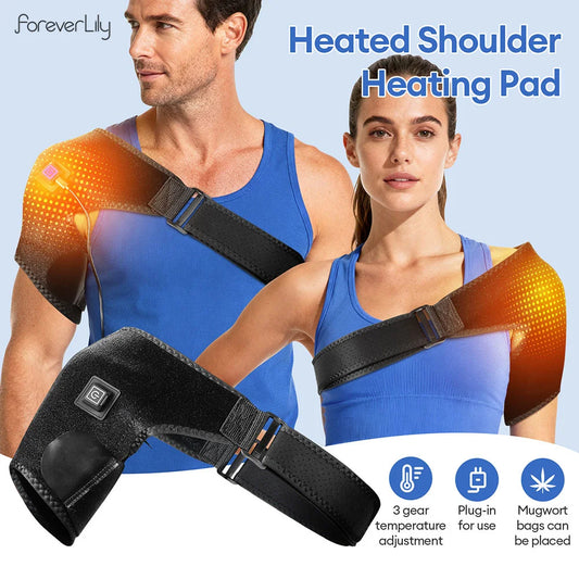 Smart Heated Massage Brace Shoulder 3 Gear Temperature Adjustment Heated Shoulder Pad Hot Compression Shoulder Heating Pad