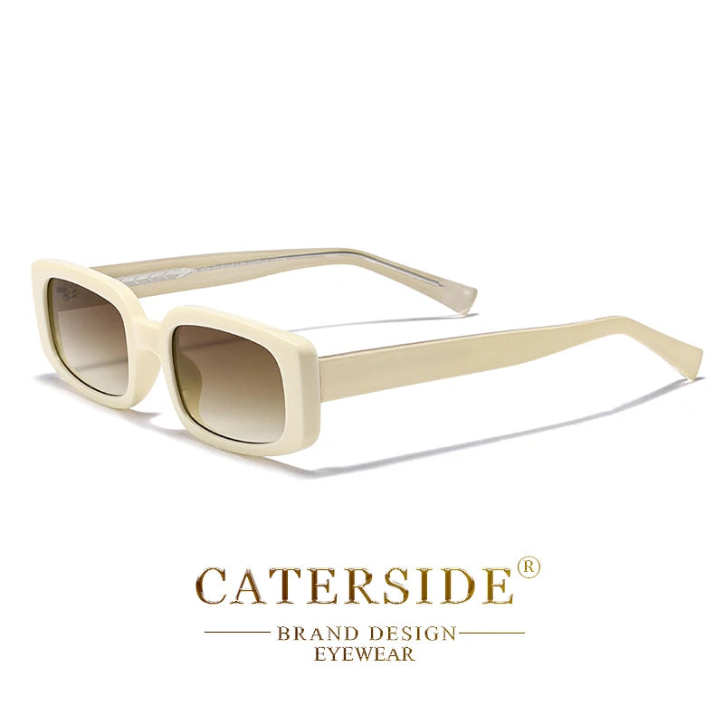 CATERSIDE Punk Sunglasses Men Classic Polygon Design Sun Glasses Woman Party Outdoor Travel Beach Ideal Choice for Gifts