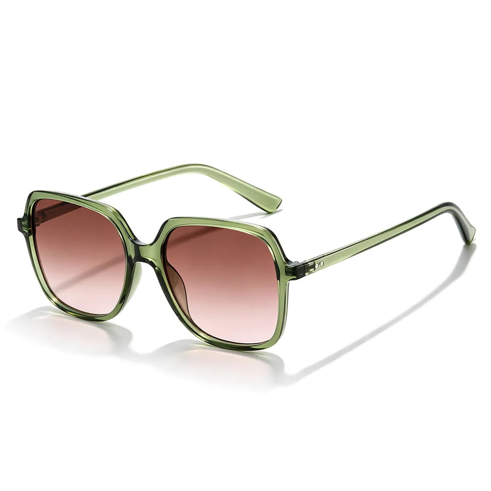 JNPCXI New Square Men Rivets Sunglasses Fashion Gradient Shades UV400 Women Outdoor Punk Sun Glasses