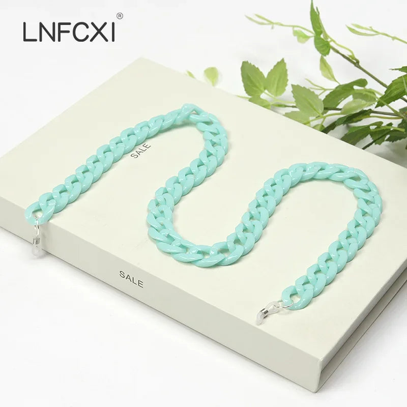 JNPCXI Fashion Acrylic Sunglasses Chains Lanyard Women Men Anti-slip Reading Glasses Chain Cord Neck Strap Rope Fast Shipping